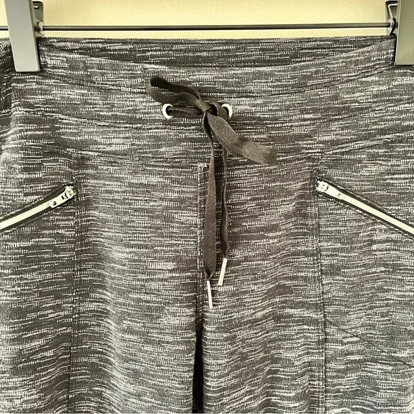 Athleta Stone Metro Slouch Heather Charcoal Gray Drawstring Pants - Small - Picture 8 of 13